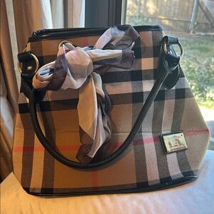 Burberry (pretty sure it’s fake) Tan and Black Plaid Shoulder Bag